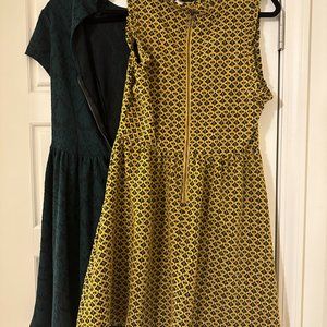 Four babydoll style dresses all size large